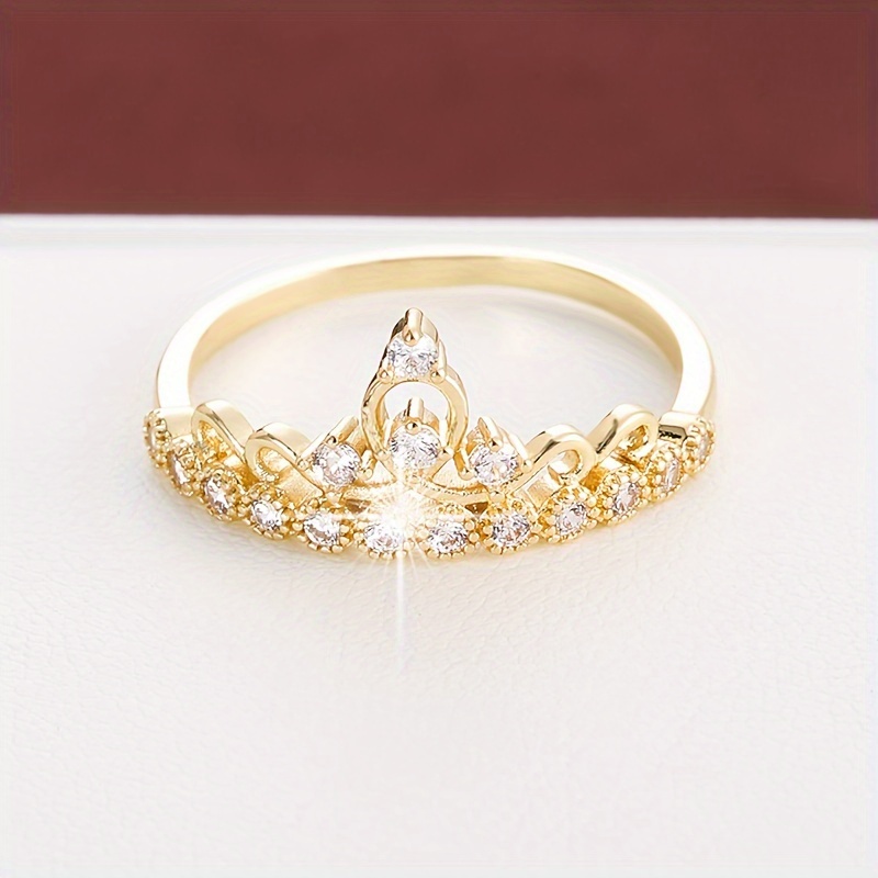 Crown Zirconia Women's Ring